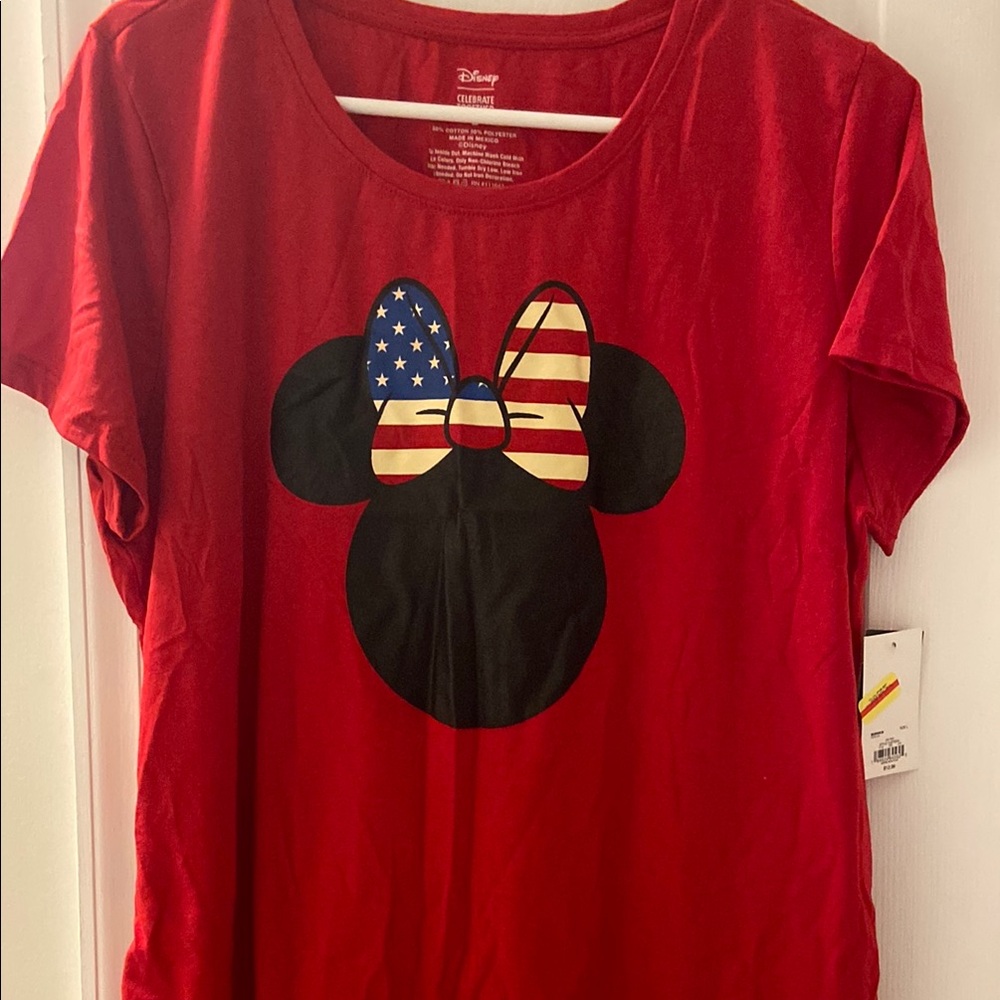 Red and Black Short Sleeve Tees with Disney Graphics